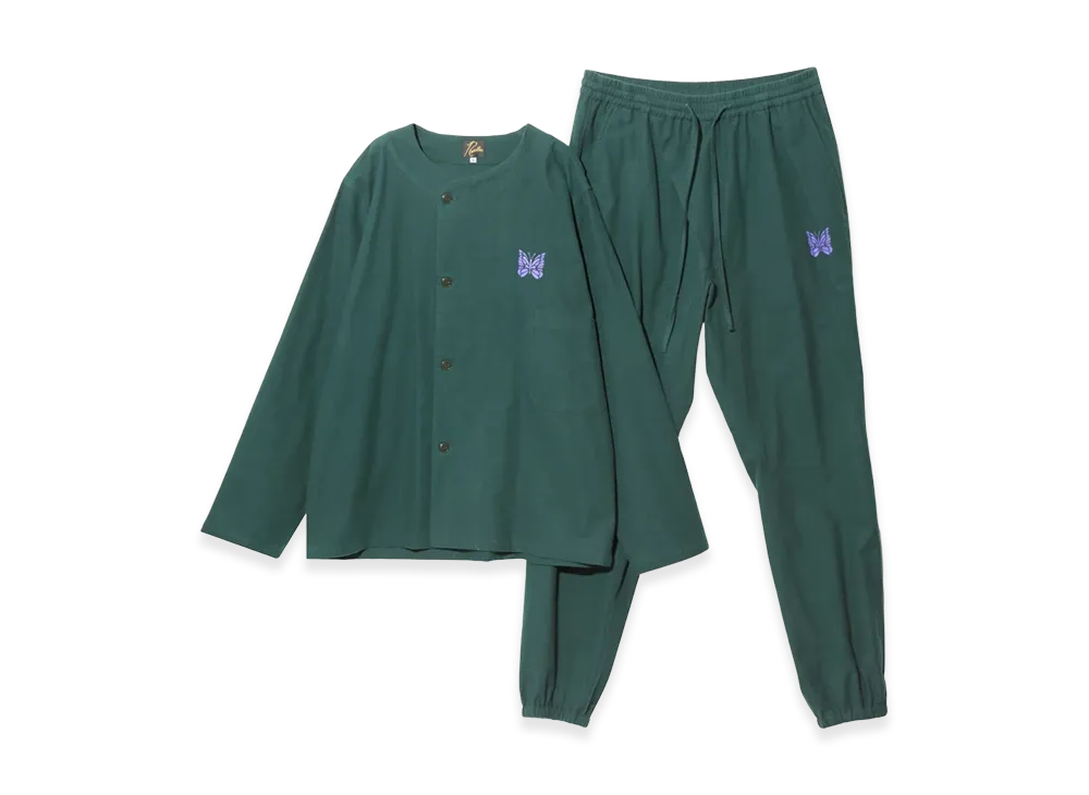 NEEDLES Pajama Set Cotton Flannel "Green"