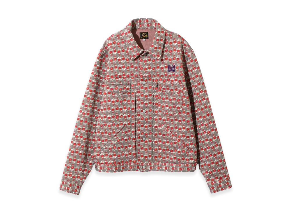 NEEDLES Penny Jean Jacket Poly Jacquard "Flower"