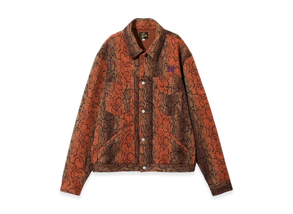 NEEDLES Penny Jean Jacket Poly Jacquard "Python"