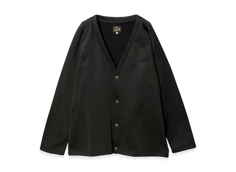 NEEDLES V-Neck Cardigan C/PE Bright Jersey "Black"