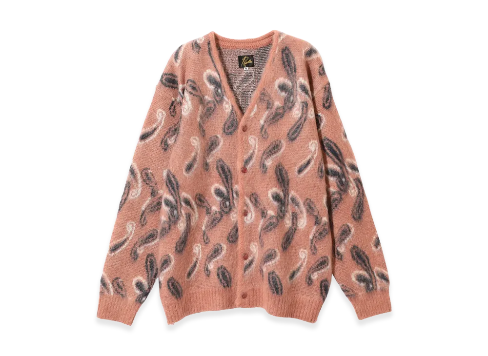 ニードルズ モヘアカーディガン "ペイズリー"
