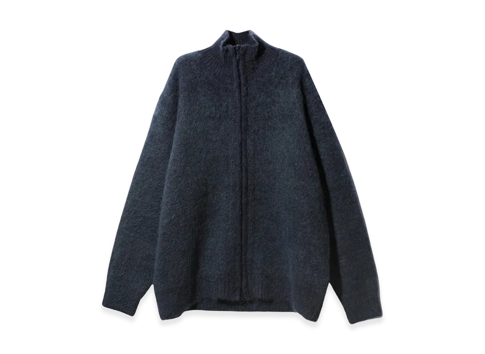 NEEDLES Zipped Mohair Cardigan Solid "Navy"