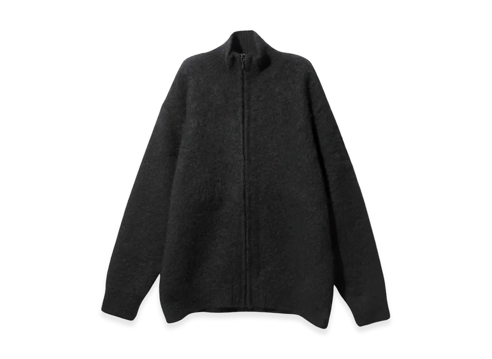 NEEDLES Zipped Mohair Cardigan Solid "Black"