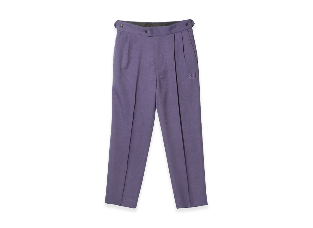 NEEDLES Tucked Side Tab Trouser Poly Dobby Cloth "Purple"