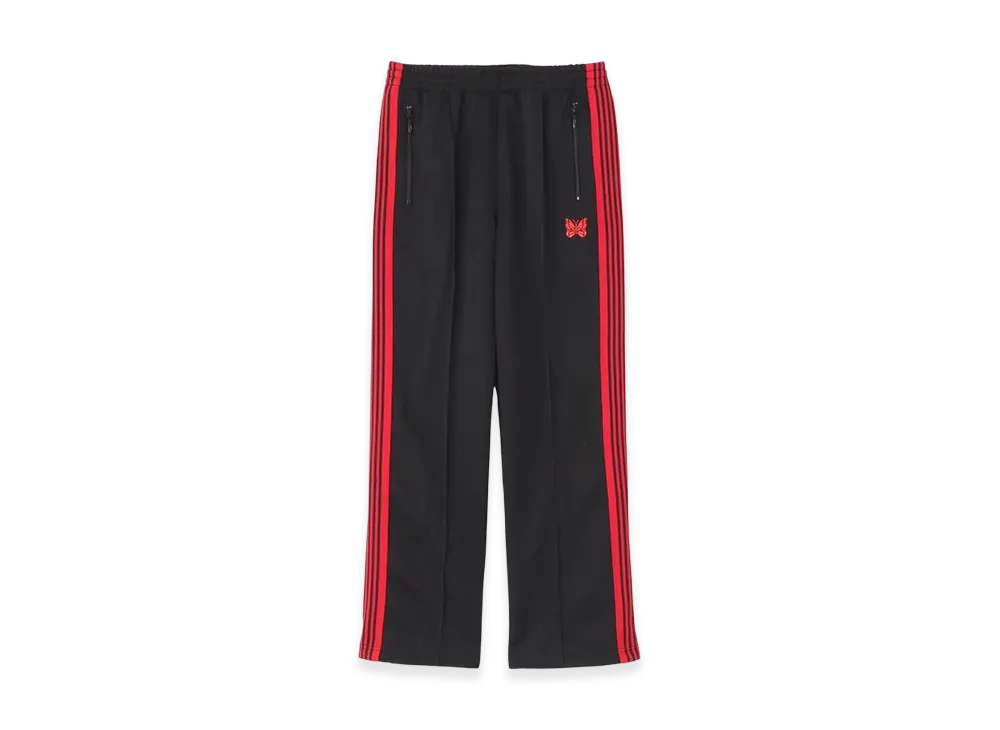 NEEDLES x LHP Track Pants Poly Smooth "BlackRed"