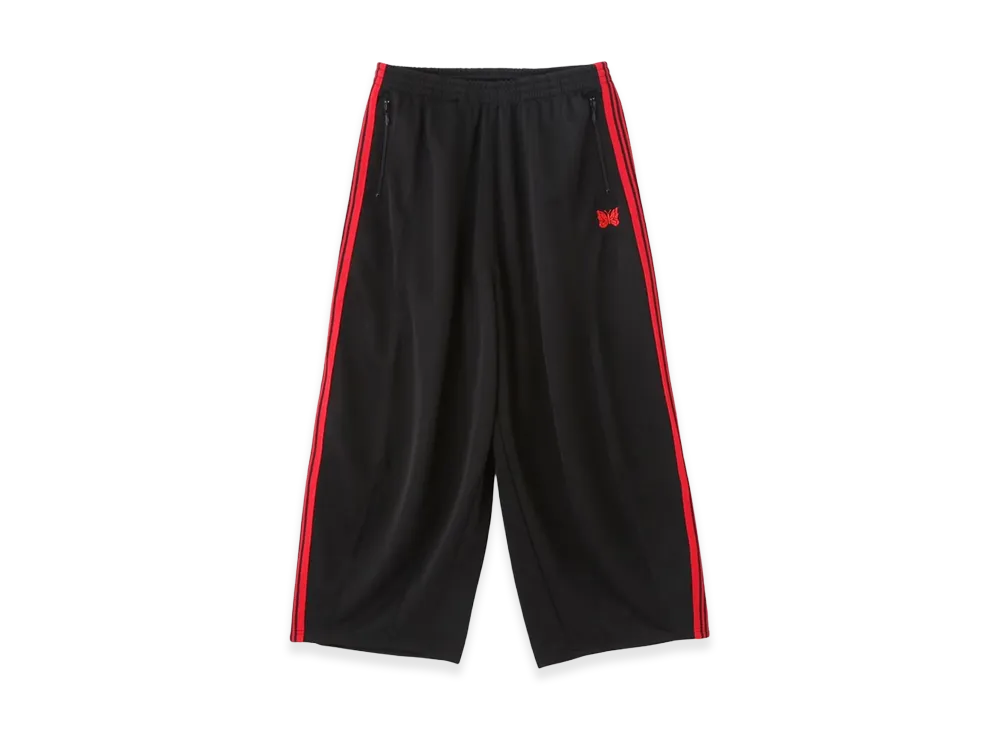 NEEDLES x LHP H.D. Track Pants Poly Smooth "BlackRed"