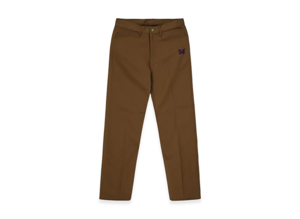 NEEDLES Poly Twill Straight Pants "Brown"