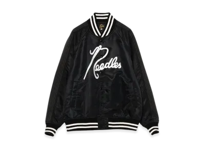 NEEDLES x Beams Nylon Stadium Jacket "Black"