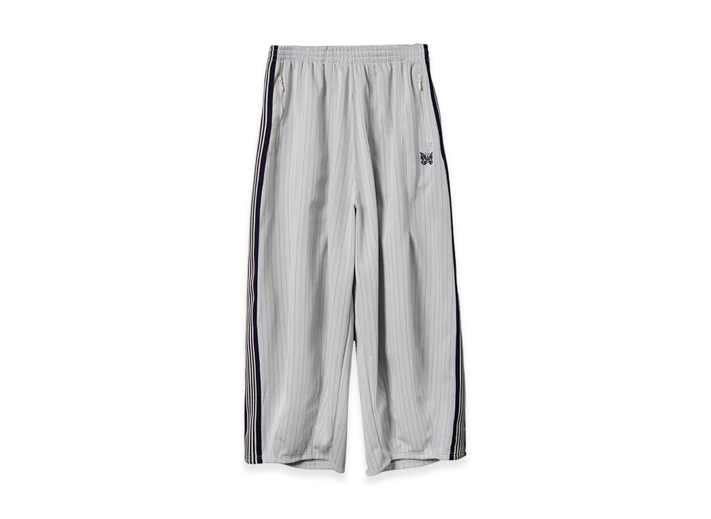 NEEDLES x Studious H.D. Track Pants Poly JQ Braiding "GreyBeige"