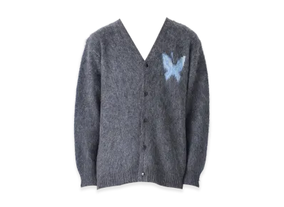 NEEDLES x Studious Mohair Papillon 1 Cardigan "Grey"