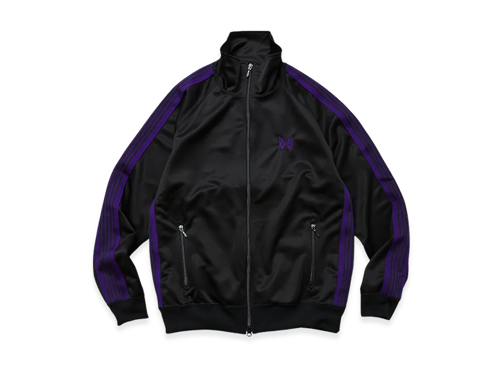 ニードルズ x フリークスストア トラックジャケット ポリスムース "ブラックパープル"