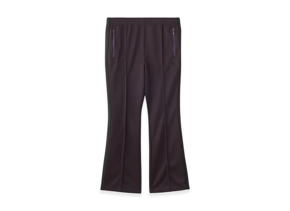 NEEDLES Boot-Cut Track Pants Poly Smooth "Dark Purple"