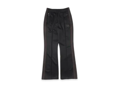 NEEDLES Boot-Cut Track Pants Poly Smooth "Black"