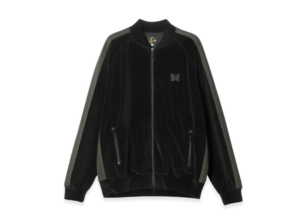 NEEDLES R.C. Track Jacket C/PE Velour "Black"