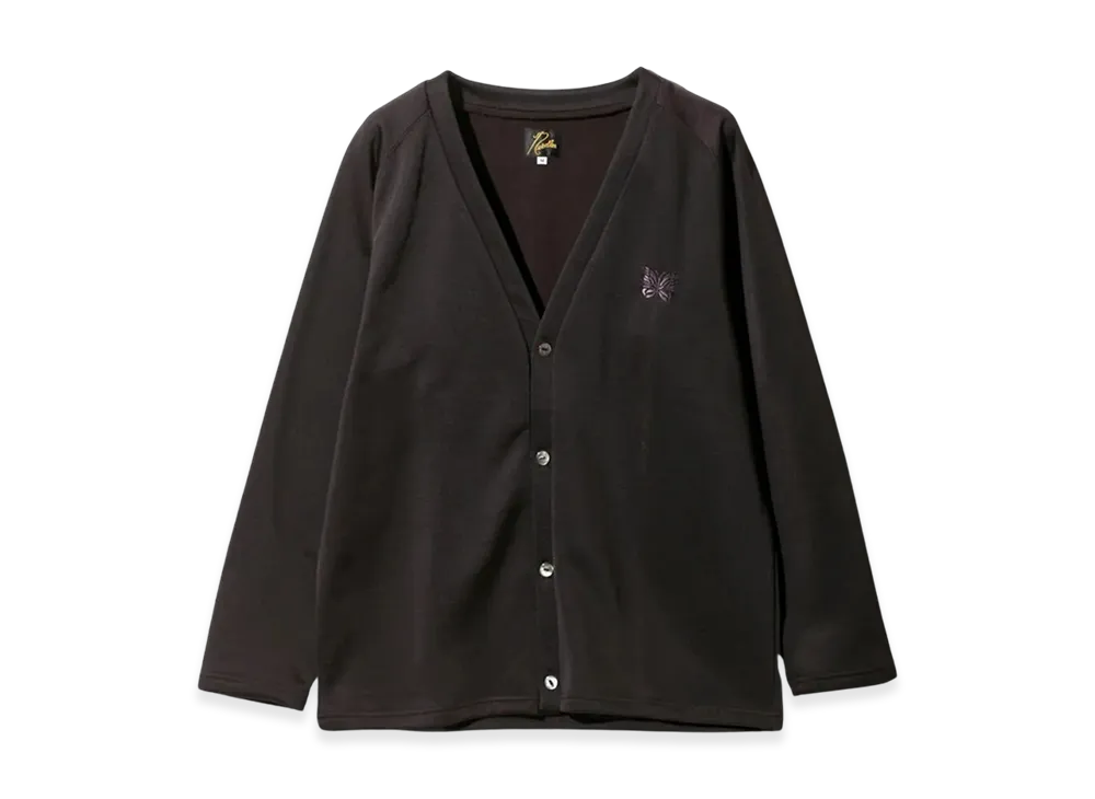 NEEDLES Bright Jersey V-Neck Cardigan "Dark Purple"