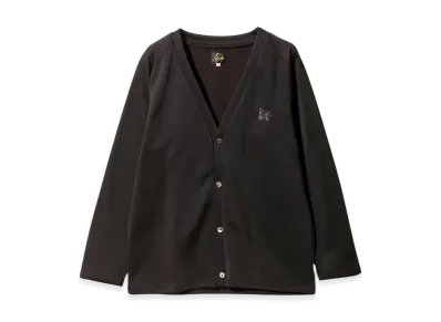 NEEDLES Bright Jersey V-Neck Cardigan "Dark Purple"