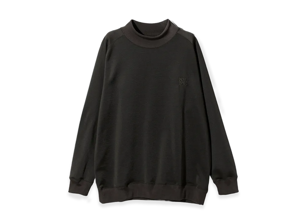 NEEDLES L/S Mock Neck T-Shirt Bright Jersey "Black"