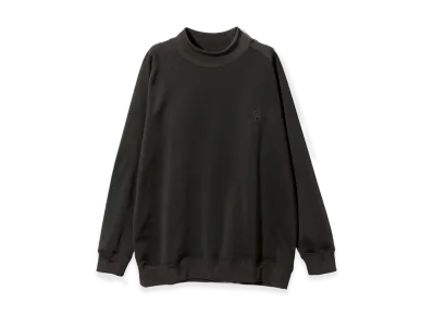NEEDLES L/S Mock Neck T-Shirt Bright Jersey "Black"