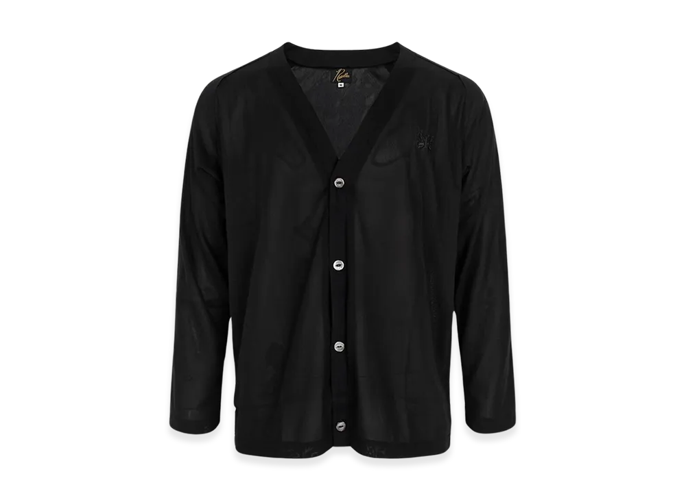 NEEDLES Rayon Mesh Cardigan "Black"