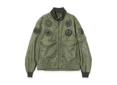 NEEDLES G8 Jacket Python Jacquard Sateen "Olive"