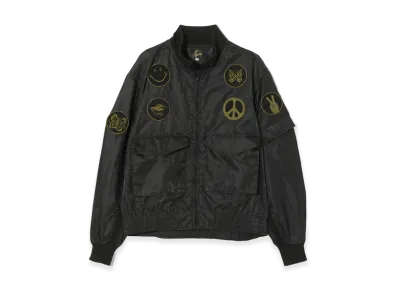 NEEDLES G8 Jacket Python Jacquard Sateen "Black"