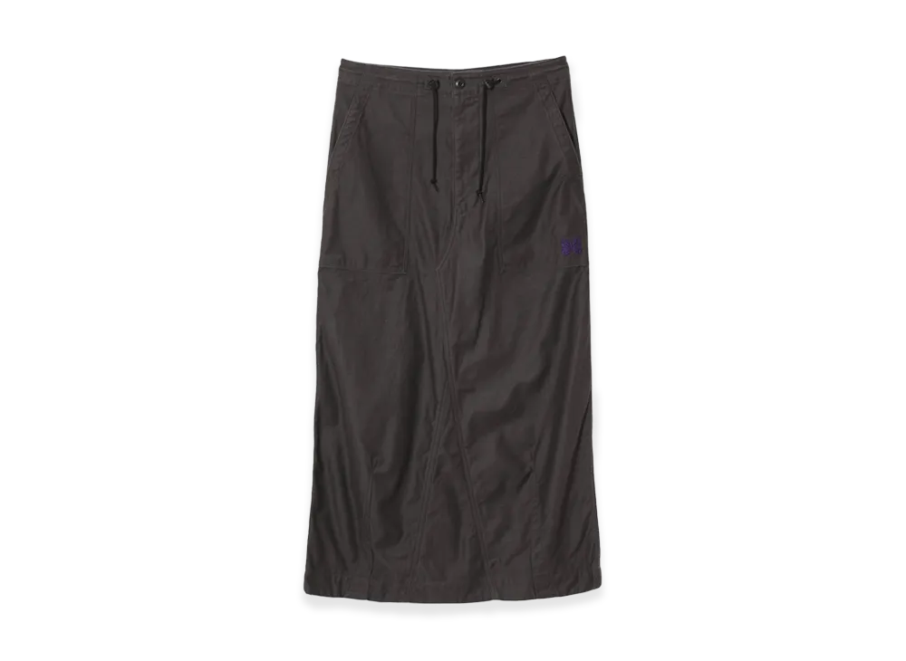 NEEDLES (W) String Fatigue Skirt Back Sateen "Black"
