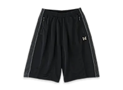 NEEDLES x LHP Track Shorts Poly Smooth "Black"