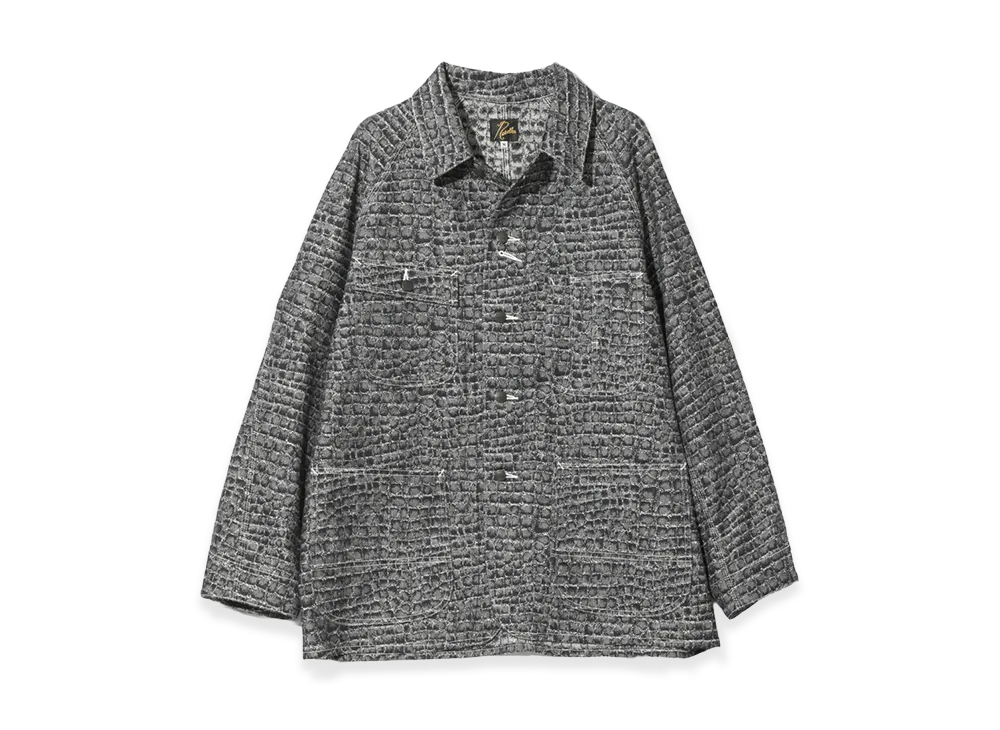 NEEDLES Coverall 10 OZ Denim Crocodile Jacquard "Indigo"