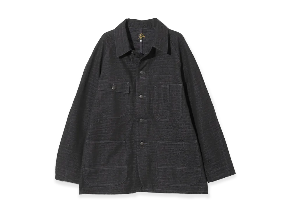 NEEDLES Coverall 10 OZ Denim Crocodile Jacquard "Black"