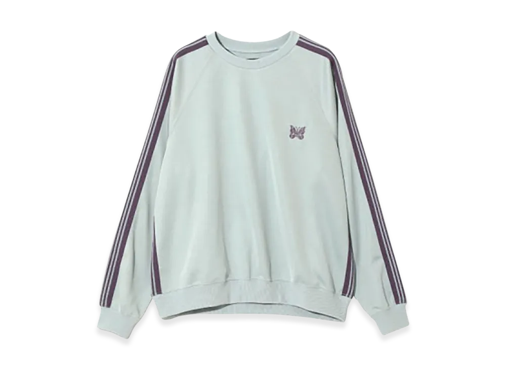 NEEDLES Track Crew Neck Shirt Poly Smooth "Sax"