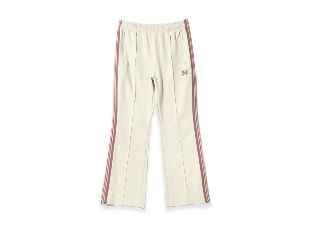 NEEDLES Boot Cut Track Pants Poly Smooth "Ivory"