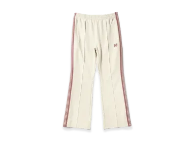 NEEDLES Boot Cut Track Pants Poly Smooth "Ivory"