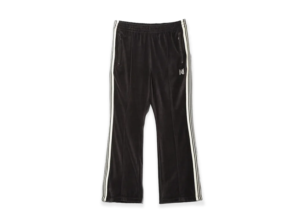 NEEDLES Boot Cut Track Pants C/PE Velour "Charcoal"