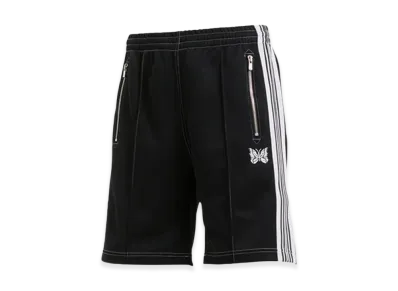 NEEDLES x Nubian Exclusive Track Shorts Poly Smooth "BlackWhite"