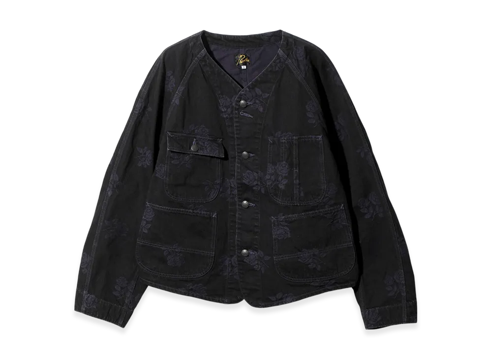 NEEDLES Short Coverall-10Oz Denim/Rose JQ. "Black"