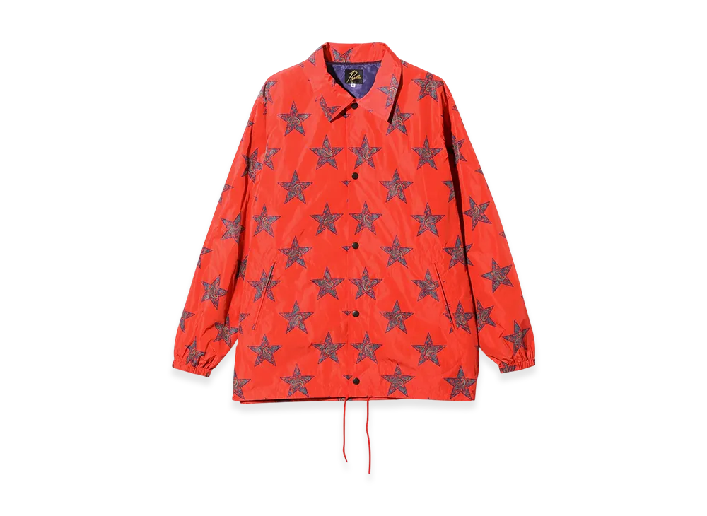 NEEDLES Coach Jacket - Poly Taffeta/Printed "Orange"