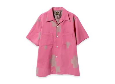 NEEDLES S/S One-Up Shirt "PinkCross"