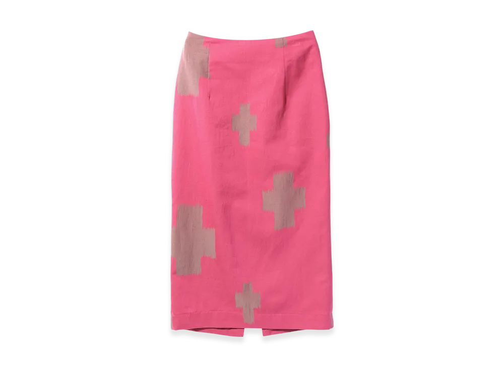 NEEDLES Pencil Skirt "PinkCross"