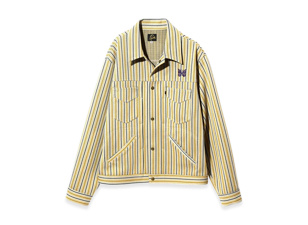 NEEDLES Penny Jean Jacket - Poly JQ. "Stripe"