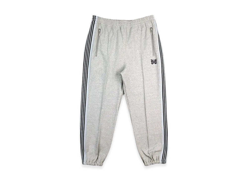 NEEDLES Zipped Track Pant - Cotton Jersey "HeatherGray"