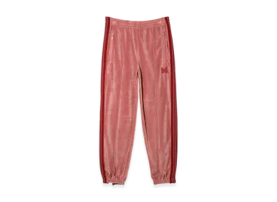 NEEDLES Zipped Track Pant - C/PE Velour "Pink"