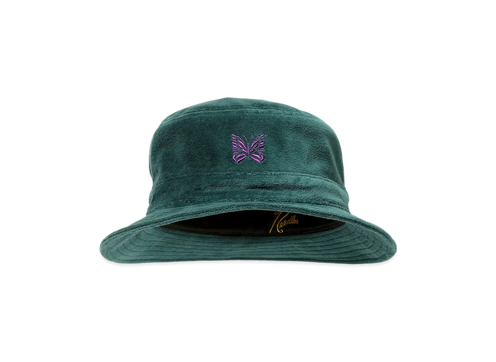 NEEDLES Bucket Hat - C/PE Velour "Green"