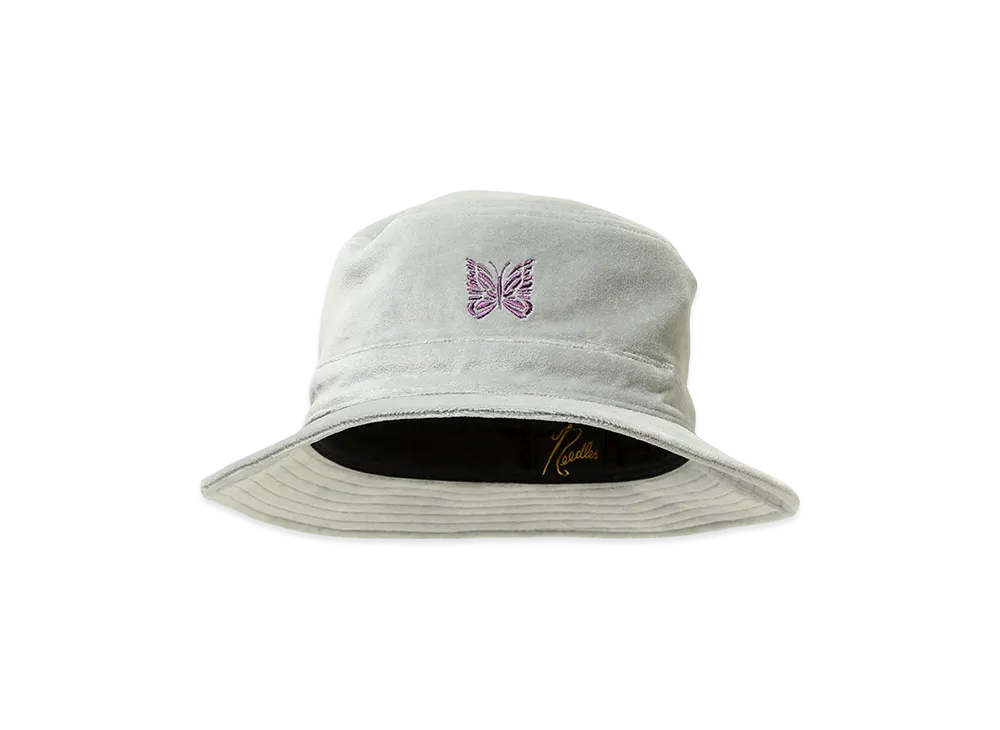 NEEDLES Bucket Hat - C/PE Velour "LightGray"