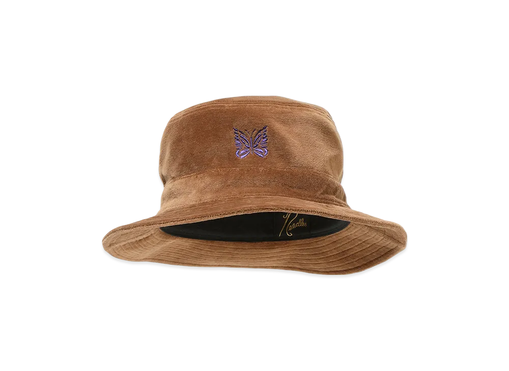 NEEDLES Bucket Hat - C/PE Velour "Mocha"
