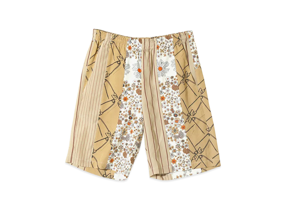 NEEDLES x NOMA t.d.Basketball Short - Patchwork "Beige"