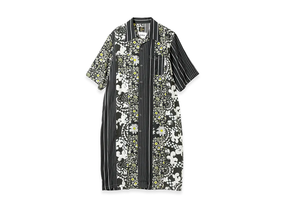 NEEDLES x NOMA t.d. S/S Cowboy One-Up Dress - Patchwork "Black"