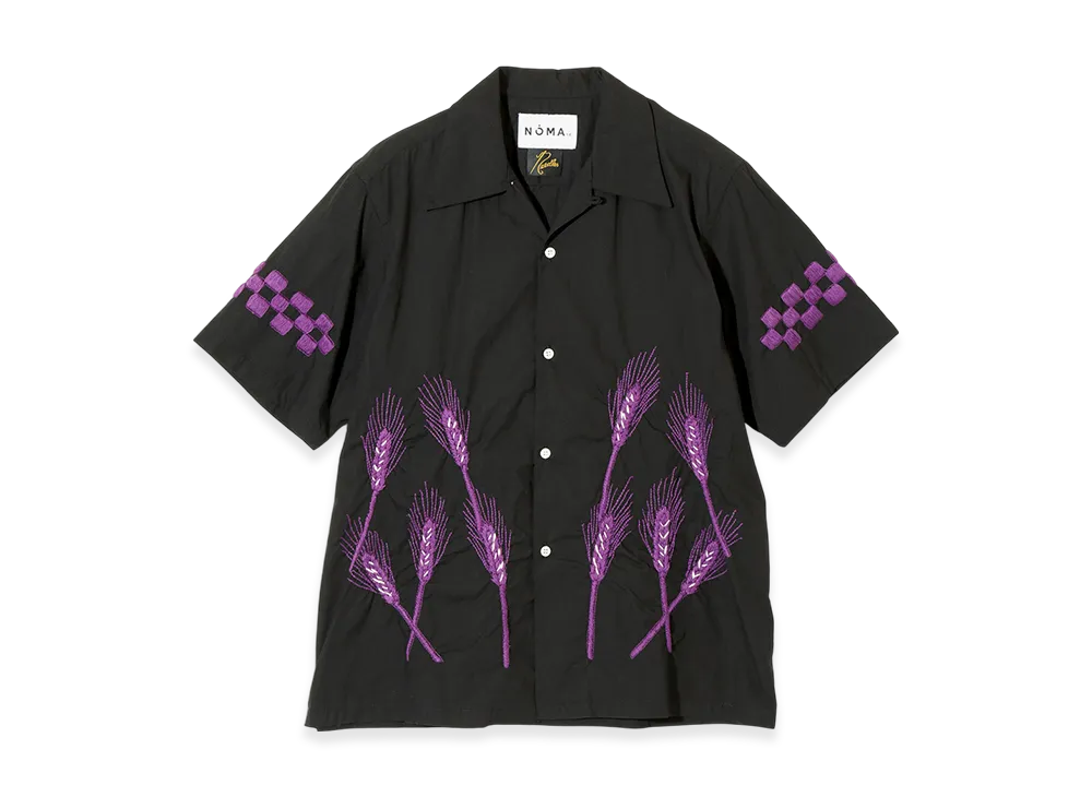 NEEDLES x NOMA t.d.S/S Classic Shirt - Hand Embroidery "Black"