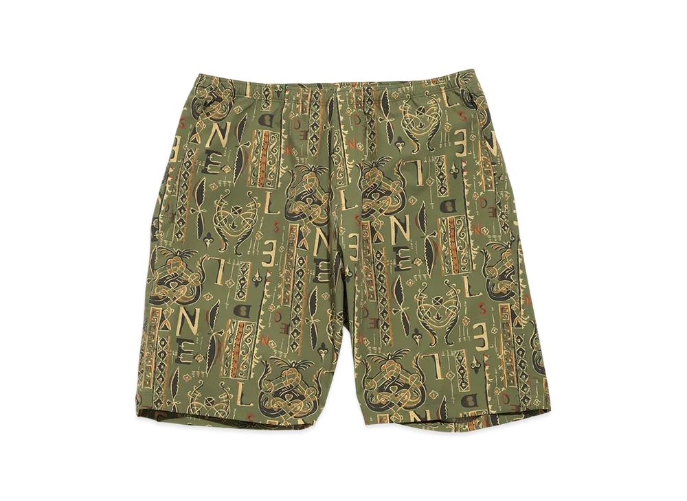 NEEDLES W.U. Short - Poly Ripstop / Pt. "Alphabet"