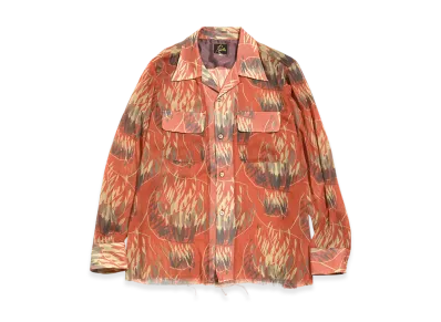 NEEDLES C.O.B. Classic Shirt - Poly Chiffon / Pt. "Graffiti"