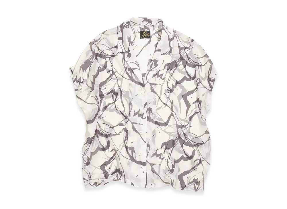 NEEDLES French Sleeve Blouse - Poly Chiffon / Pt. "Willow"